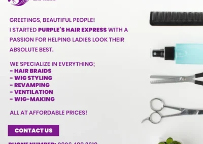 Purple's hair flyer
