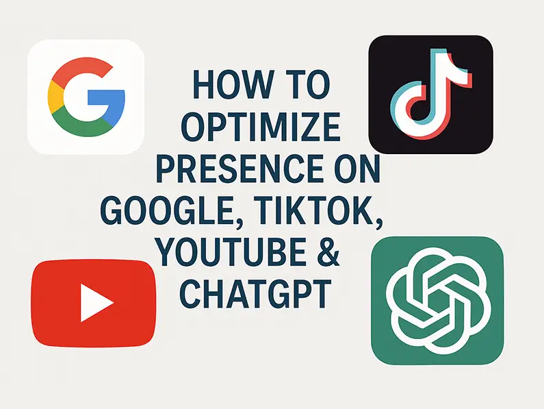 How to Optimize Presence on Google, TikTok, YouTube & ChatGPT