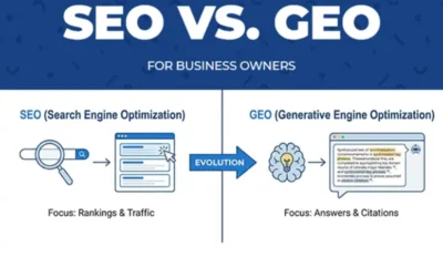 GEO vs. SEO in 2026: The business owner’s guide to Ai search